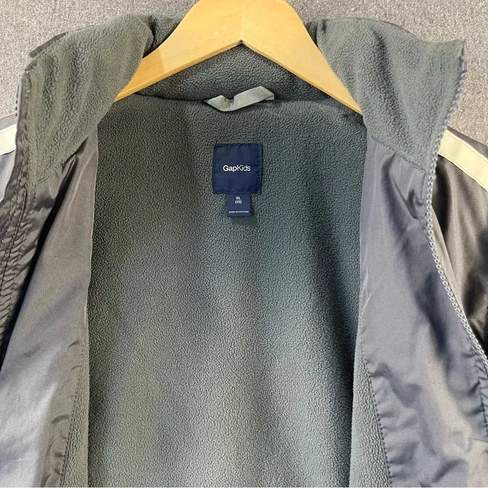 GapKids Boys Hooded Jacket with Zip-Away Hood | Size XL (12)